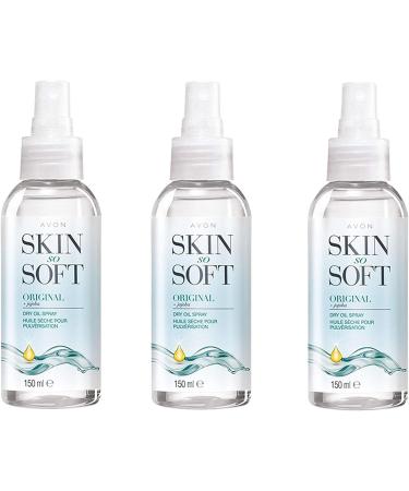 Avon Skin So Soft Original Dry Oil Body Spray with Jojoba 150 ml Pack of 3 - Buy Online on SooperMarket.com