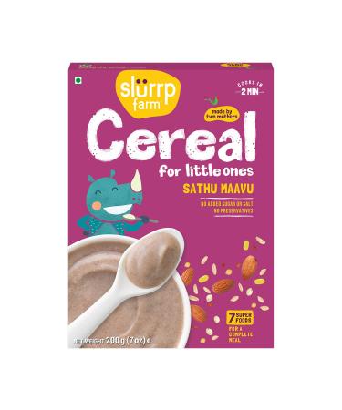 Slurrp Farm Sathu Maavu, 100% Natural Health Mix | Healthy Wholesome Food, 7.05 Oz