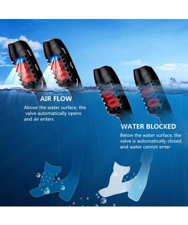 AQUA A DIVE SPORTS Dry Snorkel for Snorkeling, Scuba Diving & Swimming - Adult & Youth - Top Dry Valve, Silicone Mouthpiece - All Black - Buy Online on SooperMarket.com