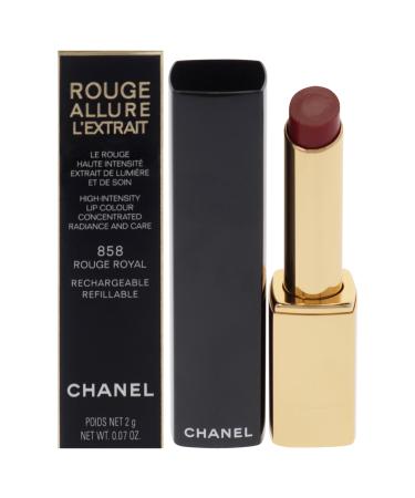 Chanel Rouge Allure Lextrait Lipstick - 858 Rouge Royal for Women - 0.07 oz Lipstick (Refillable)