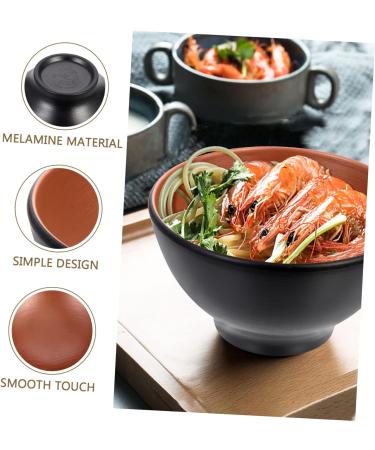 Zerodeko 3pcs Anti-Earth Clay Ramen Bowl De Ceramic Snack Bowls Household Rice Bowl Japanese Bowl Miso Soup Bowls Ceramic Soup Bowl Snack Dish Food Container Commercial Round Bowl 12X12X6.3CMx3pcs Blackx3pcs - Buy Online on SooperMarket.com