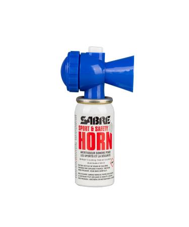 SABRE Sport and Safety Horn, 115 dB Air Horn, 60  Second or 25  Second Bursts, Audible Up to 1/2-Miles (804-Meters), Perfect for Use at Sporting Events, Boating, Camping, Hiking