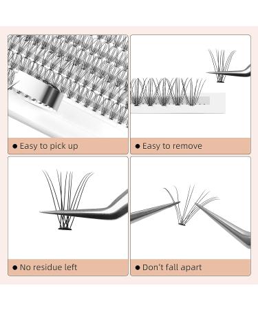 240 Pcs 10D C Curl 0.10mm DIY Eyelash Extension Cluster Lashes Kit 8-14mm - Professional Reusable Makeup Mini Extensions for Home Use - Buy Online on SooperMarket.com