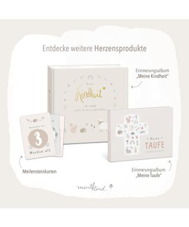 Buy Mintkind Baby Album My First Year of Life - Customizable Photo Album & Sticker Set | Perfect Baby Gift for Boys & Girls | Baby Diary from Birth - Buy Online on SooperMarket.com