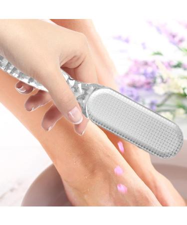 Teksome Pumice Stone Foot File - 2 in 1 Foot Rasp for Cracked Heel - Foot Rasp for Cracked Heel Reduces Calluses & Corns Foot File for Foot Care Wet/Dry Feet Transparent - Buy Online on SooperMarket.com