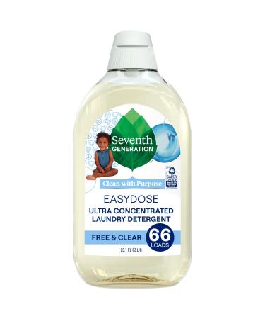 Seventh Generation Baby Easy Dose Laundry Detergent Ultra Concentrated Free and Clear Washing Detergent 23 oz