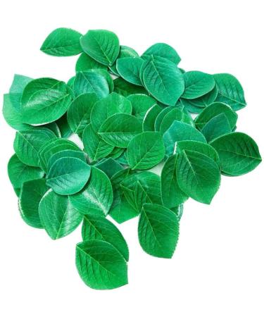 Green Leaves for Cupcake Toppers Leaf Rice Paper Wafer Paper Baby Shower Wedding Cake Happy Birthday Party Decoration Mix Size Baby Shower/Anniversary 50Pcs