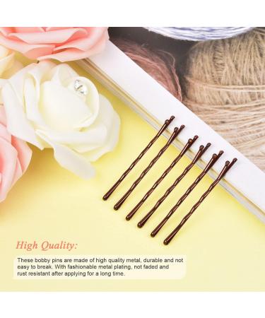 MORGLES 120 pcs Brown Bobby Pins for Women | 5 cm/2 Inches Hair Grips with Storage Box - Buy Online on SooperMarket.com