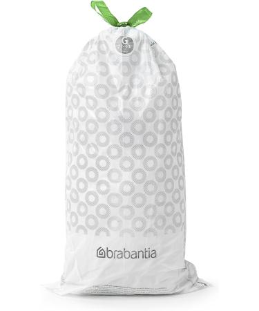 Brabantia PerfectFit Garbage Bags Multipack - Extra Strong (Code G 23L/30L) | 120 White Trash Bags with Train Tape - 6 Rolls - Buy Online on SooperMarket.com