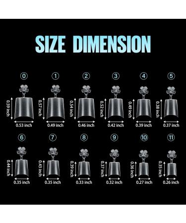 TOMICCA Short Coffin French Edge Nail Tips - 510pcs Half Cover False Nails | Natural Matte Acrylic Extension Tips | 15 Sizes for Salon Nails - Buy Online on SooperMarket.com