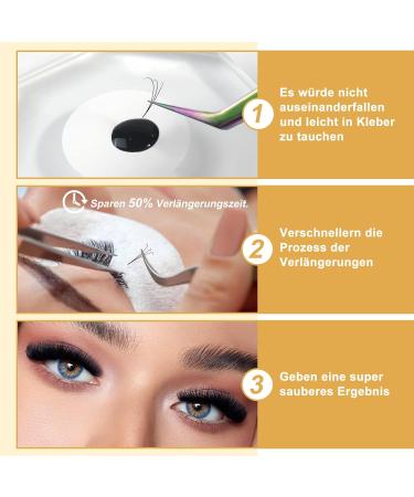 3D Eyelash Extensions 0.07 & 0.10 C/D Curl - Long Fan Volume Mix (8-15mm) | International Shipping - Buy Online on SooperMarket.com