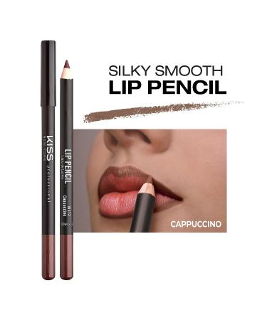 kiss new york Professional Slim Lip Pencil in Cappuccino - Creamy, Long-Lasting Lip Liner for Natural, Water-Resistant Lip Makeup - Buy Online on SooperMarket.com