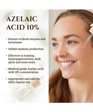 Ecodrop Azelaic Acid & Hyaluronic Acid Serum - 30ml | Daily Gentle Anti-Ageing Skincare for Face Reduces Acne Redness Dark Spot Blemishes & Brightens All Skin Types | Vegan & Cruelty-Free - Buy Online on SooperMarket.com