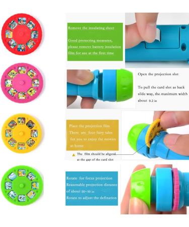 Pueri Projector Flashlight for Kids - 4 Educational Stories | Best Toys for Learning & Fun - Buy Online on SooperMarket.com