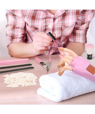 Flexible Practice Hand for Acrylic Nails + 300PCS Nail Tips & Tools - Nail Technician Training Kit - Buy Online on SooperMarket.com