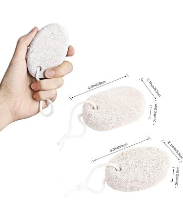 Pumice Stone for Feet Callus (2 PCS) - Pinowu Foot Scrub Exfoliation | Remove Dead Skin Naturally - Buy Online on SooperMarket.com