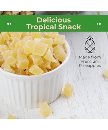 Sincerely Nuts Dried Pineapple Chunks - 2lb Bag | Dehydrated Fruit Snack, Vegan, Gluten Free, Kosher | Sweet & Chewy Tropical Bits - Buy Online on SooperMarket.com