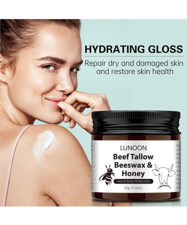 Face Repair & Body Moisturizer Cream - Beef Tallow Beeswax & Honey for Dry Skin Repair | Firming & Even Skin | 2.11 Oz - Buy Online on SooperMarket.com