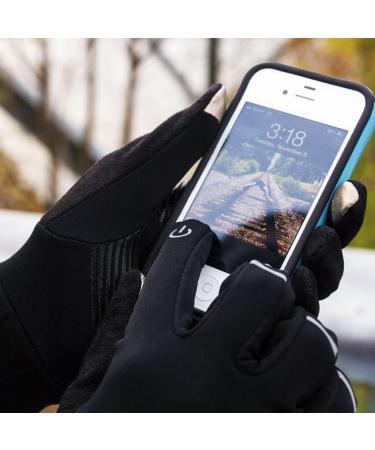Zensah Smart Running Gloves - Large Black | Touch Screen Compatible - Buy Online on SooperMarket.com
