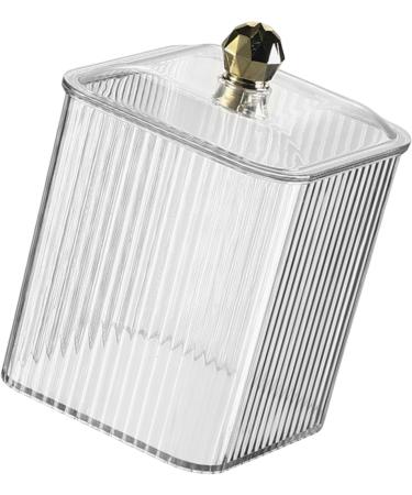 Portable Sturdy Cotton Pad Holder Stylish Home Accessory Portable for Efficient Cosmetic Storage and Organization Clear - Buy Online on SooperMarket.com
