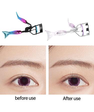 Eyelash Curler Tangger Eyelash Curler Professional with 10 Eyelash Curler Refills and 1 Mascara Brush can Precisely Grabs and Lifts Lashes and Long Lasting Curl Mermaids Designed for All Eye Shapes - Buy Online on SooperMarket.com