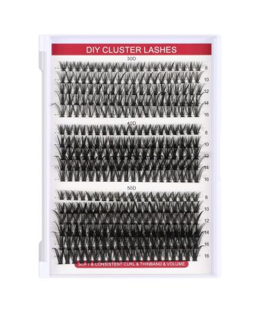 Rxuaw DIY Eyelash Extension Kit with and Seal Wispy D Curl Individual Lashes Kit for Self Application at Home One