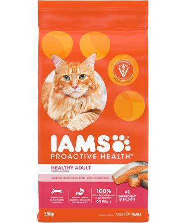 IAMS Perfect Portions Wet Cat Food (Chicken & Salmon) + IAMS Proactive Health Adult Dry Cat Food with Salmon Cat Food + Cat Food with Salmon Chicken and Salmon 75 g (Pack of 12) - Buy Online on SooperMarket.com