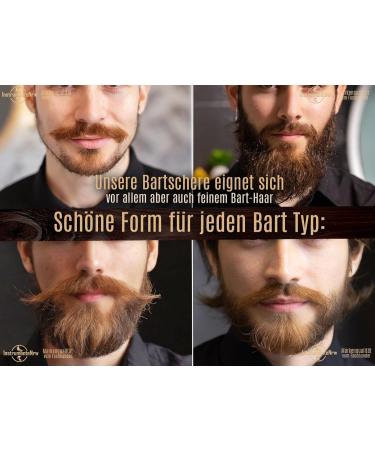 Premium 13cm Beard Scissors - Stainless Steel Hair Scissors with One-Sided Micro-Serration for Precision Grooming - International Shipping Available - Buy Online on SooperMarket.com