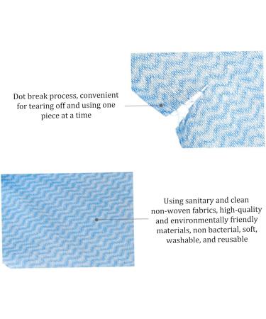 3 Rolls Kitchen Cloth 150 Sheets Disposable Dish Cloths Cleaning Cloths All Purpose Dish Cloths Non Woven Blue Cloths Wash for Kitchen Bathroom Window Glass - Buy Online on SooperMarket.com