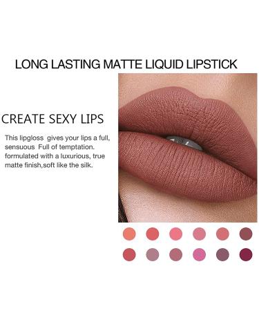 Bonnie Choice Store 18PCS Matte Liquid Lipstick Set Long-Lasting Nude Shades | Waterproof & High Pigmented Lip Gloss Set for Women - Buy Online on SooperMarket.com