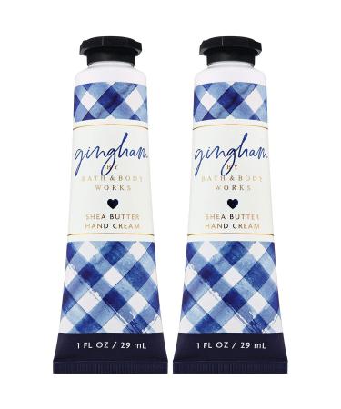 Bath and Body Works GINGHAM Shea Butter Hand Cream 1.0 Fluid Ounce 2-Pack
