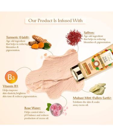 Buy Oriental Botanics Rivayat Ubtan Face Mask - Bright & Glowing Skin with Saffron Rose & Turmeric | No Parabens 100ml - International Shipping - Buy Online on SooperMarket.com