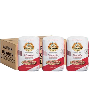 Alpine Heights Bundle Pack - Caputo Pizzeria Flour Premium Italian Type '00' Flour 1kg - Pack of 3