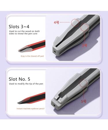 Eyebrow Pencil Sharpener - Eyebrow Cosmetic Pencil Sharpening Tool | Cosmetic Sharpener Portable Makeup Accessory for Women Girls - Buy Online on SooperMarket.com