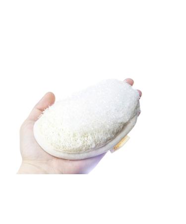 6 Pack Premium Bath Loofah Pads - 100% Natural Exfoliating Shower Sponge - Men & Women Body Wash Scrubber - Buy Online on SooperMarket.com