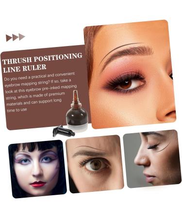 Gogogmee Measurement Tool String Ink Line Box Ink Line Ruler Eyebrow Ruler Eyebrow Line Meters Mee Brow Mapping Bottled Vial 6.5x2.6cm Brown - Buy Online on SooperMarket.com