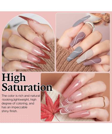 AZUREBEAUTY 29 Pcs Dip Powder Nail Kit | Fall Winter 20 Colors | Professional Dipping Powder System with Top/Base Coat | French Nail Art Manicure Set - Buy Online on SooperMarket.com