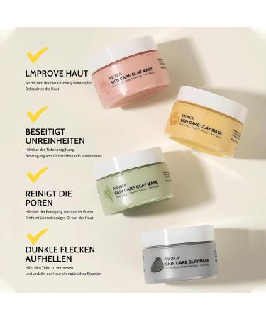Dead Sea Mask Refining Pores Deep Cleansing Face Mask Skin Care Improve Blackheads Acne Dark Spots Even Skin Tone Face Mask Control Oil (Pink) Kurkuma - Buy Online on SooperMarket.com