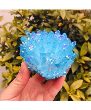 Natural Crystal Cluster White Specimen Ore Reiki Stone Raw Crystal Home Decor Decoration Gift 300-400g - Buy Online on SooperMarket.com