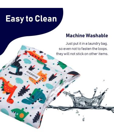 Buy Micoooyo Washable Abdominal Bandage for Males | Reusable Dog Diapers | Medium Suctionable Dog Wraps (3-Pack) - Animals Fruits & Cars | Adjustable Closure 33-40.6cm Waist - Buy Online on SooperMarket.com