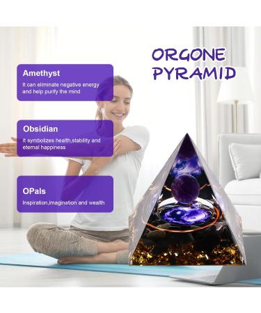 Nivofu Moonstone Crystal Pyramid Crystal Energy Tower Healing Crystals Pyramid Reiki Chakra Crushed Stone Negative Energy Remover for Meditation Reiki Healing Home Office Crystal Decoration - Buy Online on SooperMarket.com