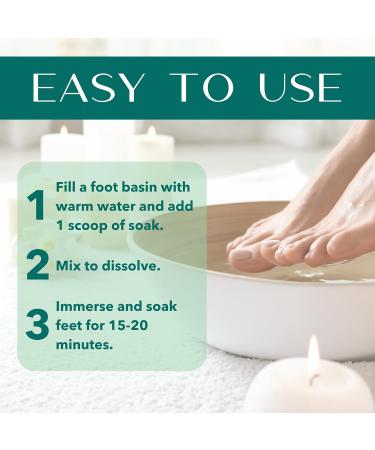 Laki Naturals Apple Cider Vinegar Foot Soak - Detox & Pedicure Treatment with Epsom Salt & Hawaiian Sea Salts (10 oz) | Refreshing Mint & Eucalyptus - Buy Online on SooperMarket.com