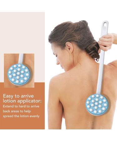 Buy Back Lotion Applicator & Massager - Long Handle Handheld Body Lotion Applicator Brush for Effortless Self-Application | International Shipping Available - Buy Online on SooperMarket.com