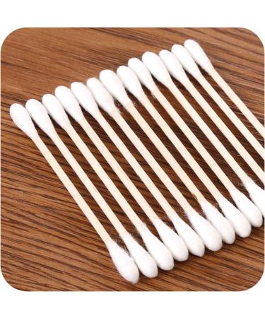 MoonyLI Bamboo & Cotton Disposable Cotton Swabs - Eco-Friendly 200 Count Wooden Ear Applicators - Buy Online on SooperMarket.com
