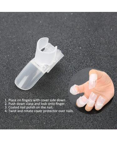 Nail Polish Protector Finger Nail Tips - 10Pcs/set Manicure Varnish Cover Shield - Buy Online on SooperMarket.com