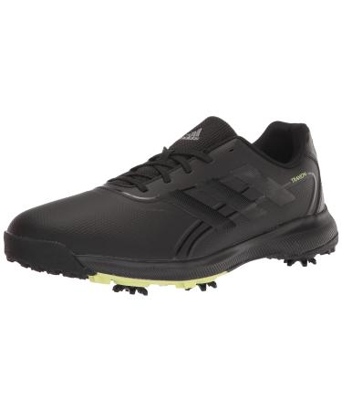 adidas Men's Traxion Lite Max Wide Golf Shoes 11 Core Black/Footwear White/Pulse Lime