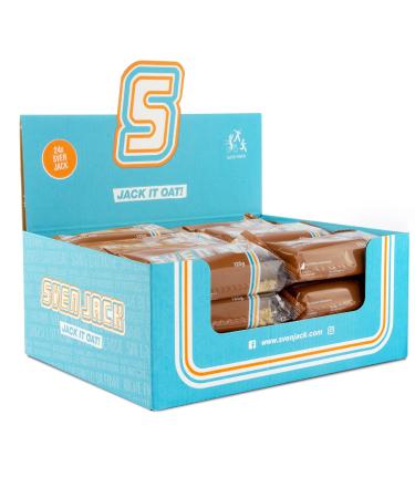 Sven Jack (Energy Cake) - Chocolate - Fitness Riegel from oatmeal with long -chain carbohydrates - flapjack saturate for everyday life with less sugar & unbelievable taste chocolate 125 g (12 pack)