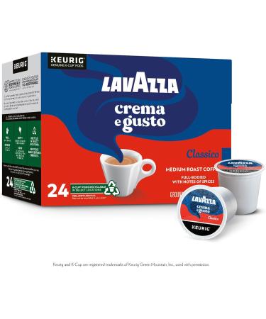 Lavazza Crema e Gusto Medium Roast K-Cup Coffee Pods 24 Count For Keurig Coffee Makers Qualit Rossa 24 count (Pack of 1) - Buy Online on SooperMarket.com
