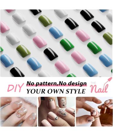 Glossy Gradient Pink Press on Nails Medium Short Square Xcreando Salon Like Coffin Fake Nails Glue on Stick on Nails for Women Natural Press on Nails for Women 24PCS Elegant Pink - Buy Online on SooperMarket.com