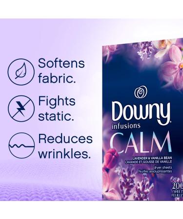 Downy Infusions Calm Lavender & Vanilla Bean Dryer Sheets - 105 Count - Buy Online on SooperMarket.com